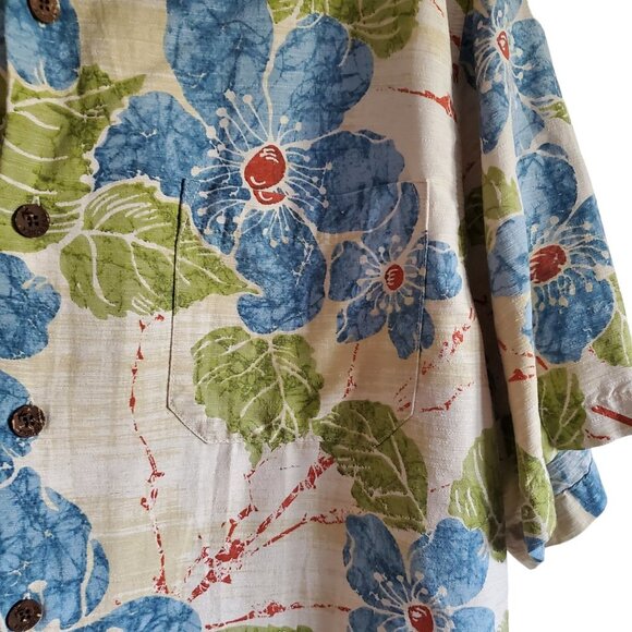 It's 5 O'Clock Somewhere Aloha 100% Silk Button Down Large Shirt Unisex - Picture 5 of 15